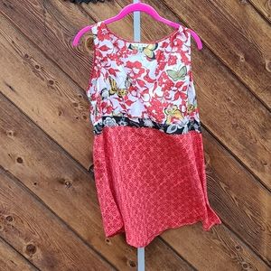 CABI 239 Red Floral and Butterfly Tank 948